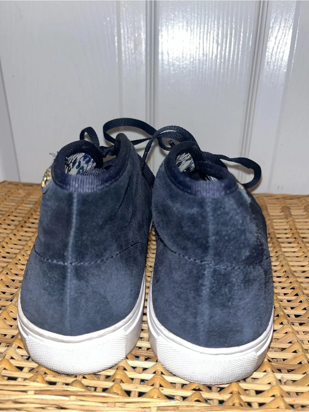 TORY BURCH Iggy suede sneakers in Navy